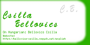 csilla bellovics business card